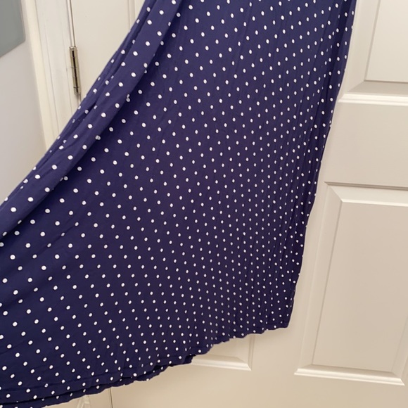 Navy Blue Polka Dot Old Navy Dress - Picture 4 of 5